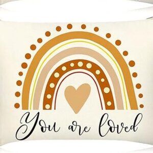 Buy One Get One Free, Boho Rainbow Cosmetic Bag Inspiration Canvas Makeup Bag